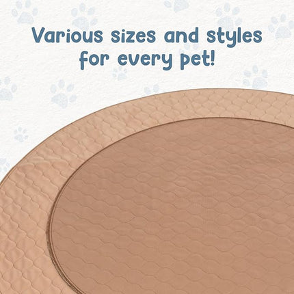 EZwhelp Reusable Dog Pee Pad, Washable Waterproof Mat for Dog Potty Training or Whelping Pad, Round, 48 Inch