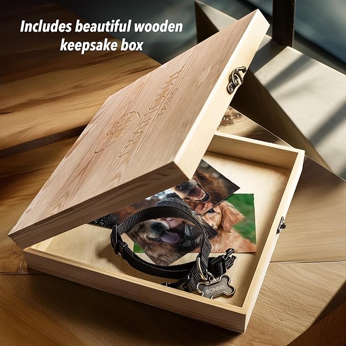 Dog Memorial Stone for Loss of Dog Sympathy Gift, Remembrance Gift with Keychain, Pet Memorial Stone for Dogs - Outdoor Grave Marker for Garden, Pet Grave