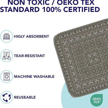 PUPIBOO Washable Pee Pads for Dogs and Cats - Super Absorbent Reusable Puppy Training Pads - 100% Waterproof, Leak-Proof & Non-Slip Whelping Pads for Pet Housebreaking