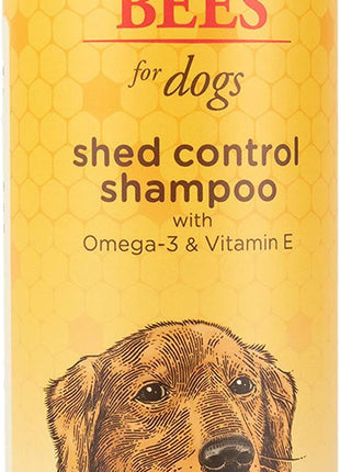 Burt's Bees for Pets Shed Control Shampoo for Dogs with Omega-3 and Vitamin E, 99.7% Natural Origin Formulas, Dog Cleanser for Reducing Shedding - Deshedding Canine Wash, 2pk, 16 oz