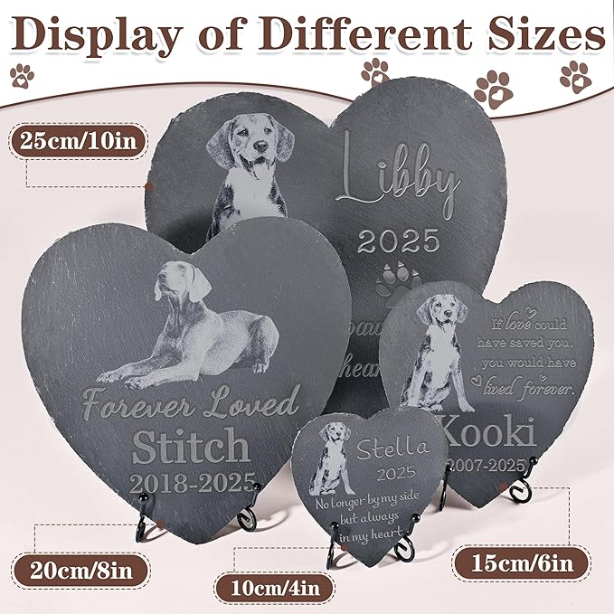 Pet Memorial Stone, Dog Memorial Stone, Dog Memorial Gifts for Loss of Dog, Pet Memorial Gifts, Loss of Pet Sympathy Gift, in Loving Memory Pet - Loved Could Saved You Forever - Heart Shaped