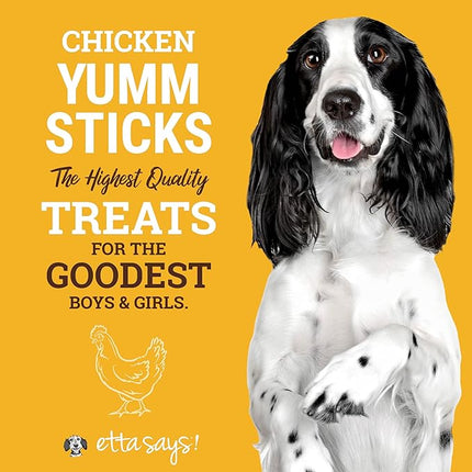 etta says! Yumm Sticks - Real Meat Chicken Dog Jerky Treats - Human Grade - Made in The USA (12 Count Pack of 1)