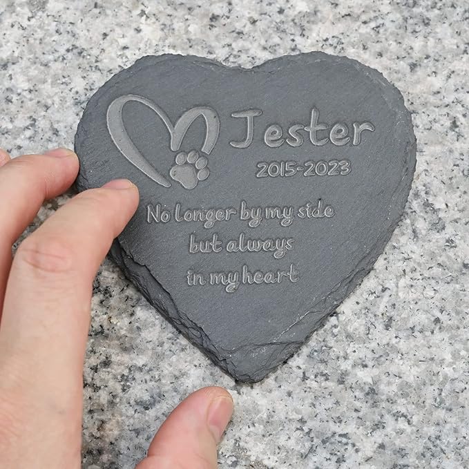 Dog Loss Gifts, Pet Memorial Stone, Pet Memorial Gifts for Dog, Lost of Dog Sympathy Gift, Bereavement Gifts for Loss of Pet, Personalized Dog Memorial Gifts for Loss of Dog - 6*6 Inches Stone