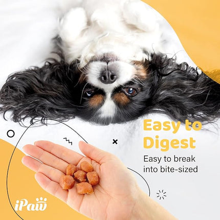 iPaw Turkey Tots Dog Treats for Puppy Training, All Natural Human Grade Dog Treat, US Sourced Raw Material, Hypoallergenic, Easy to Digest (Turkey Tots), 5 Packs