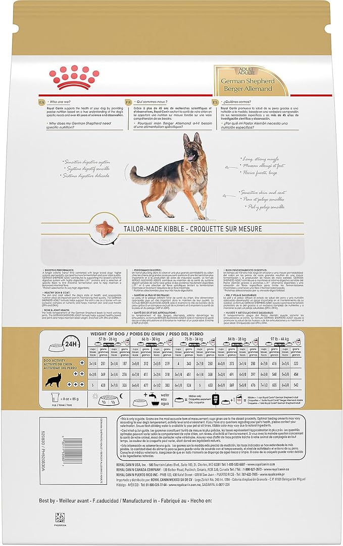Royal Canin Breed Health Nutrition German Shepherd Adult Dry Dog Food, 30 lb Bag