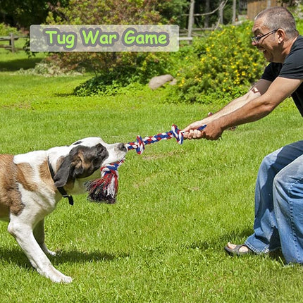 Rope Dog Toys for Aggressive Chewers Large Breed Medium Breed, Small Dog Puppy Teething Chew Toys Heavy Duty Dental Dog Rope Toys Prevents Boredom and Relieves Stress