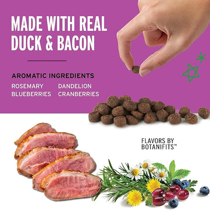 Pet Botanics 4 oz. Pouch Training Reward Mini Soft & Chewy, Duck and Bacon Flavor, with 200 Treats Per Bag, The Choice of Top Trainers