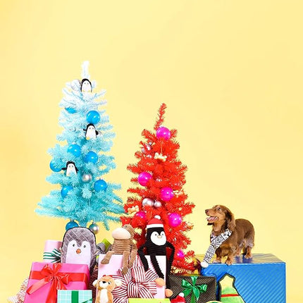 ZippyPaws Crinkle Christmas Dog Toy - Plush Squeaky Holiday Dog Gifts for Small & Medium Puppy Dogs, Interactive Hide & Seek Stocking Stuffers for Pets - Holiday Penguin, X-Large