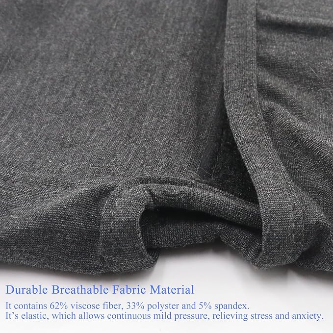 Dog Anxiety Shirt, Jacket Stress Relief Coat, Adjustable Vest for Fireworks, Thunderstorm, Calming Vest Wrap Clothing for Dogs (XS)