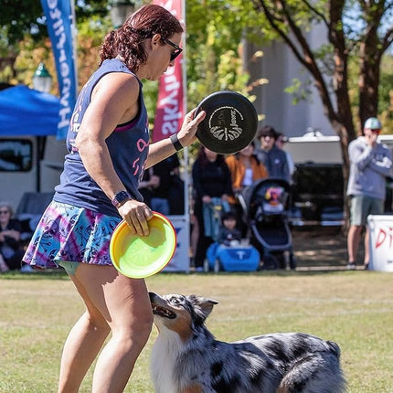 Hyperflite K-10 Jawz Midnight (Black) Disc • for Dogs Over 16" • 8.75 Inch / 155 Grams • Puncture Resistant • Made in The USA