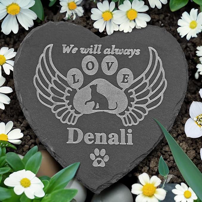 Pet Memorial Stones for Cats, Pet Memorial Gifts, Cat Memorial Gifts, Loss of Cat Sympathy Gift, Cat Bereavement Gifts, Cat Remembrance Gift, Cat Passing Away Gifts, in Loving Memory Cat