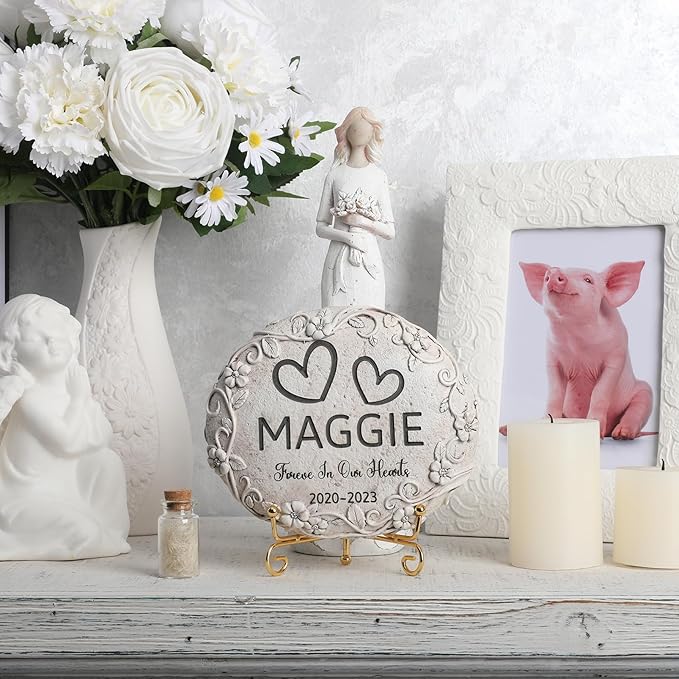 Personalized Pig Memorial Stone, Pet Grave Marker Pig, Pig Headstone, Pig Tombstone, Pig Gravestone, Pig Memorial Gifts