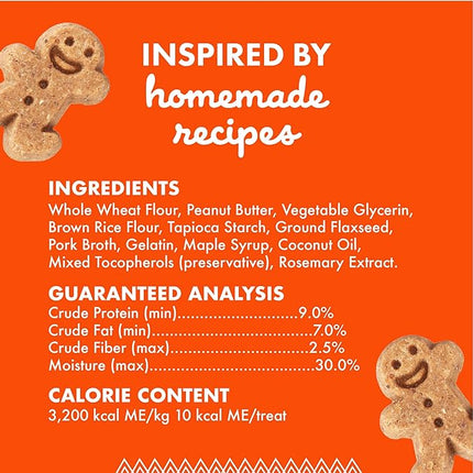 Buddy Biscuits Softies 8 oz Pouch, Soft & Chewy, Natural Peanut Butter Flavor Dog Treats, Oven Baked in The USA