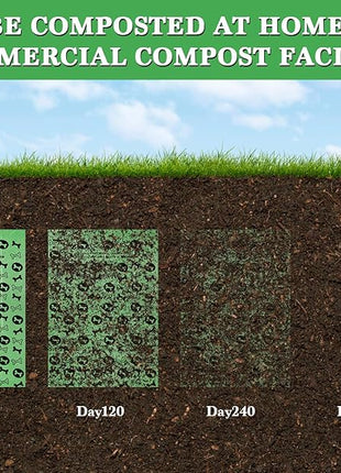 Biodegradable Dog Poo Bags with Holder-240 Large Poop Bags, Corn Starch Blended Compostable Poo Bag, Extra Thick Strong Leak Proof Poop Waste Bag for Dogs (Green)