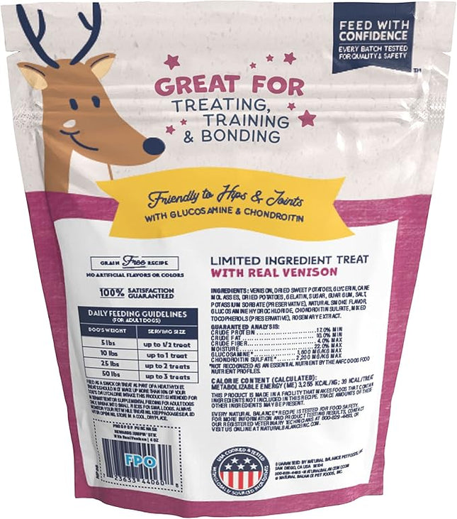 Natural Balance Limited Ingredient Rewards Jumpin' Stix, Grain-Free Dog Treats for Adult Dogs of All Breeds, Venison Recipe, 10 Ounce (Pack of 1)