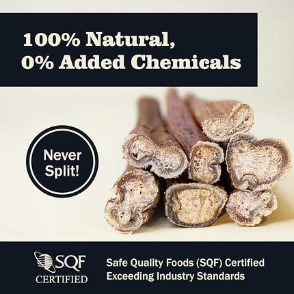 Redbarn Pet Products All Natural 8"-12" Bully Sticks for Medium/Large Dogs - Healthy Long Lasting Chews Variety Party Pack - 100% Beef Single Ingredient Low Odor Rawhide Free - 1lb