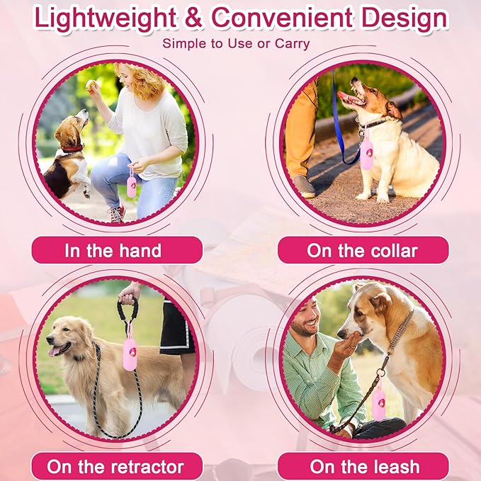 Dog Poop Bags 300 Count, Leak Proof & Scented Waste Bags for Dog Walking, Park/Backyard Cleanup - Eco Friendly Poop Bags for Small/Medium/Large Dogs (Pink)