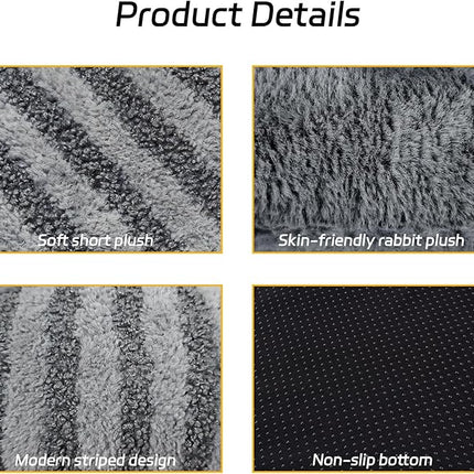 Small Dog Beds for Small Dogs, Washable Cat Beds for Indoor Cats with Anti-Slip Bottom, Supportive Soft Calming Sleeping Pet Bed for Puppy and Kitten, 21 inches, Grey