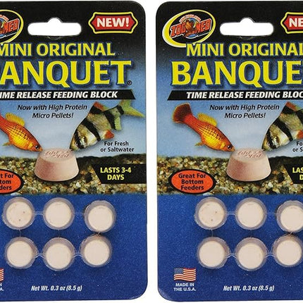 Zoo Med Laboratories AZMBB2 Mini Banquet Block Feeders, 12 Count