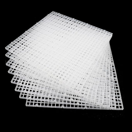Aquarium Fish Tank Bottom Isolation 8 Pcs, Plastic Egg Crate Grid Divider Tray Egg (L 8pcs)