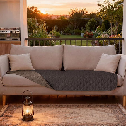 gogobunny 100% Double Sided Waterproof Dog Blanket Soft Pet Bed Cover Reversible Protect Furniture Couch Sofa Car for Puppy Large Dog Cat (Dark Coffee/Light Coffee, 30x70 Inch (Pack of 1))