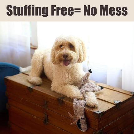 SPOT Skinneeez Crinklers Stuffless Goat Dog Toy, 23 Inch Plush with Crinkle and Squeaker, Tug Toy for Medium and Large Dog Breeds