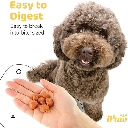 iPaw Chicken Tots Dog Treats for Puppy Training, All Natural Human Grade Dog Treat, Hypoallergenic, Easy to Digest (Chicken Tots), 5 Packs