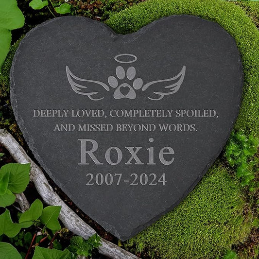 Personalized Pet Memorial Stone, Dog Memorial Gifts for Loss of Dog, Pet Loss Gifts, Pet Memorial, Loss of Dog Sympathy Gift, Dog Remembrance Gift, Pet Bereavement Gifts - Miss Beyond Words