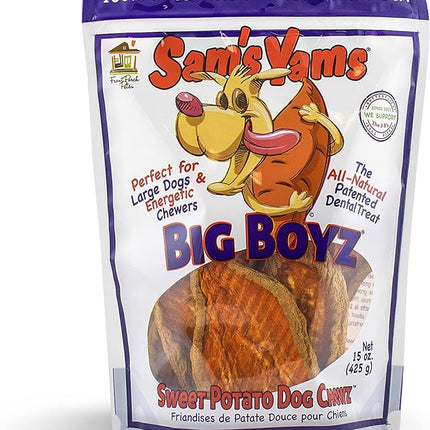 Sam'S Yams Big Boyz Sweet Potato Dog Treats, 15 Oz, 425 Grams