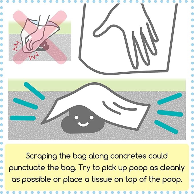 BOS Amazing Odor Sealing Dog Poop Bags - Durable and Unscented [Size: M, Color: Light Blue] (90 Count, Pack of 2) (180 Bags)