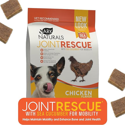 Ark Naturals Joint Rescue Dog Chew, Chicken Flavor, Joint Supplement with Glucosamine & Chondroitin, 1 Pack
