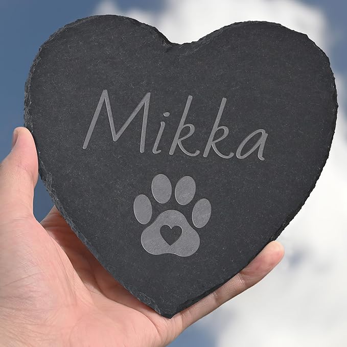 Personalized Pet Memorial Stone, Dog Memorial Gifts for Loss of Dog, Pet Loss Gifts, Pet Memorial, Loss of Dog Sympathy Gift, Dog Remembrance Gift, Pet Bereavement Gifts - Paw Print