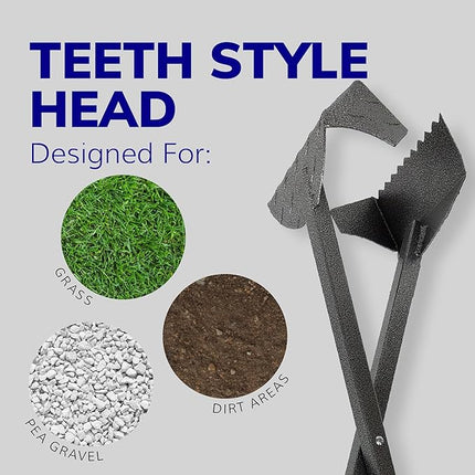 ActiveDogs Dog Poop Scooper Heavy Duty - Best Ever Dog Pooper Scooper with Teeth - Powder Coated Welded Aluminum Metal & Solid Bolt Pet Waste Removal Shovel, USA Made