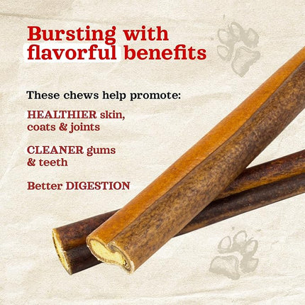 Natural Farm Peanut Butter Stuffed Collagen Sticks for Dogs (6 Inch, 5-Pack), Rawhide-Free Collagen Sticks, Natural Dog Chews, Long Lasting, for Small, Medium and Large Dogs, Great Rawhide Alternative