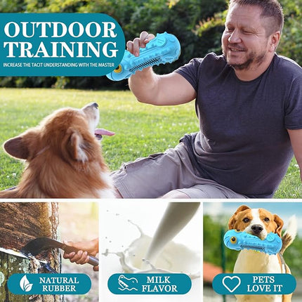 Dog Squeaky Toys for Aggressive Chewers, Durable Chew Toys for Large Medium Breed Dog, Dog Toys, Tough Durable Dogs Toys with Natural Rubber