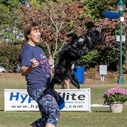 Hyperflite K-10 Jawz Blue Disc • for Dogs Over 16" • 8.75 Inch / 155 Grams • Puncture Resistant • Made in The USA