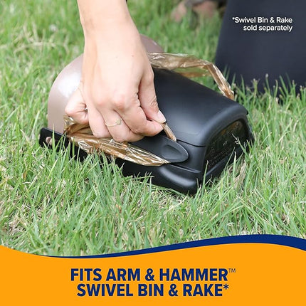 Arm & Hammer Heavy Duty Pet Waste Bags for Swivel Bin & Rake Dog Pooper Scooper, 20 Count Refill Bags (Packaging May Vary) (Pack of 2)