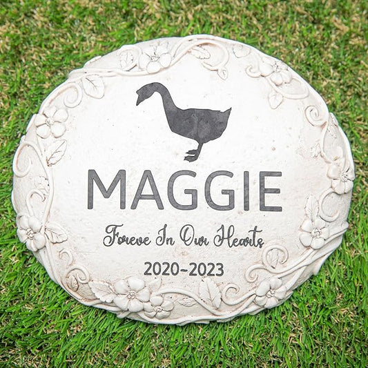 Personalized Goose Memorial Stone, Pet Grave Marker Goose, Goose Headstone, Goose Tombstone, Goose Gravestone, Goose Memorial Gifts