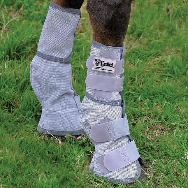 Cashel Crusader Horse Fly Leg Guards Small Pony Grey