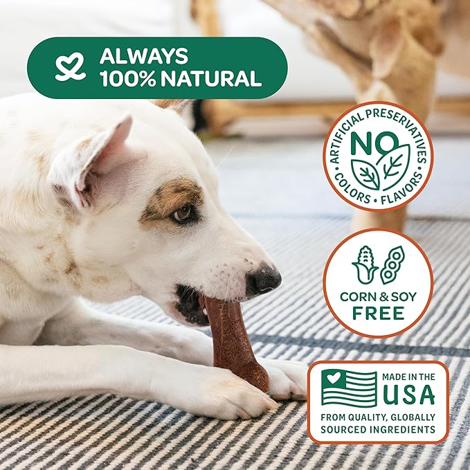 Wholesome Pride Natural & Healthy Sweet Potato Highly Digestible Dog Chews, USA Made, Medium - 2 Pack