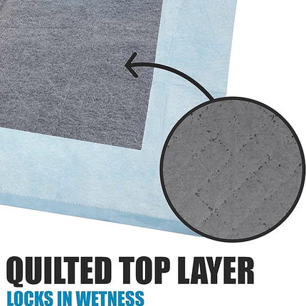 BV Charcoal Puppy Pads XL 40 Count 28"x34" - Leak-Proof Pee Pads for Dogs with 6-Layer Absorbent Design & Built-in Attractant - Dog Pad Extra Large with Charcoal for Odor Control - for Large Dogs