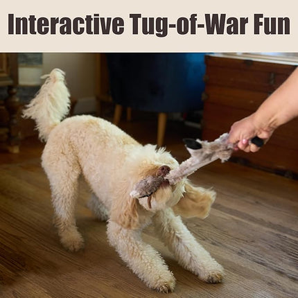 SPOT Skinneeez Crinklers Stuffless Goat Dog Toy, 23 Inch Plush with Crinkle and Squeaker, Tug Toy for Medium and Large Dog Breeds