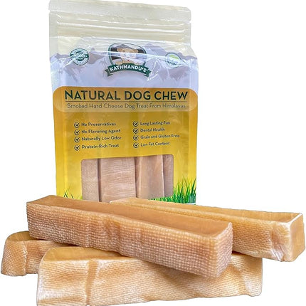 Authentic Himalayan Yak Cheese for Dogs - Large/XLarge (Pack of 4) - Sourced from Pristine Himalayan Foothill, Rawhide-Free, NO preservatives