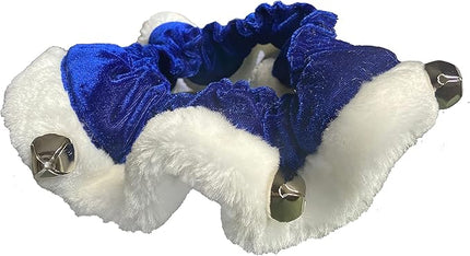 Huxley & Kent Ruff Pet Scrunchy | Hanukkah (Small) | Festive Christmas/Holiday Neckwear for Dogs/Cats | Fun Stretchable Costume Accessory | Soft Collar with Bells