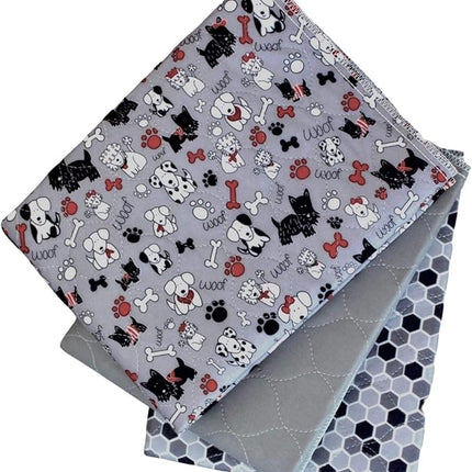 Caldwell's Pet Supply Co. 24x36 Potty Pads, Washable Pee Pads for Dogs, Reusable Pee Pads for Dogs, Puppy Potty Mat, Whelping Rug, Reusable Puppy Mat, Medium (Set of 3)