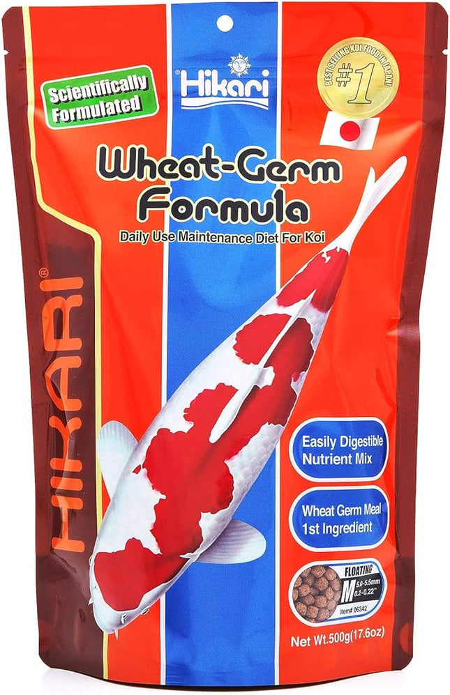 Hikari 17.6-Ounce Wheat Germ Floating Pellets for Pets, Medium