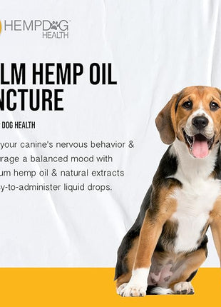 Calm - Pet Hemp Oil for Dogs - Pet Stress Relief & Relaxation - Fireworks, Thunder, Travel, & Separation Support - Natural Dog Calming Drops