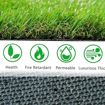 Artificial Grass for Dogs Pee Tray Fake Grass Mat for Professional Puppy Potty Trainer Replacement Dog Grass Pad for Indoor and Outdoor (25.6x19.6 Inch(Pack of 2))