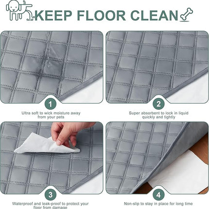 Eterish Reusable Washable Pee Pads for Dogs Extra Large 72'' x 72'' 1 Pack, Absorbent Pet Puppy Dog Training Pads Non-Slip, Waterproof Whelping Potty Pads for Dogs Leak-Proof