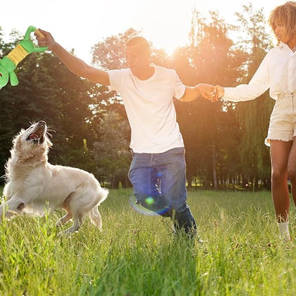 Dog Squeak Toys Durable Plush Dog Toy with Crinkle Paper, Tug of War Pull Toys for Puppies, Interactive Dog Chew Toys for Small, Medium and Large Dogs